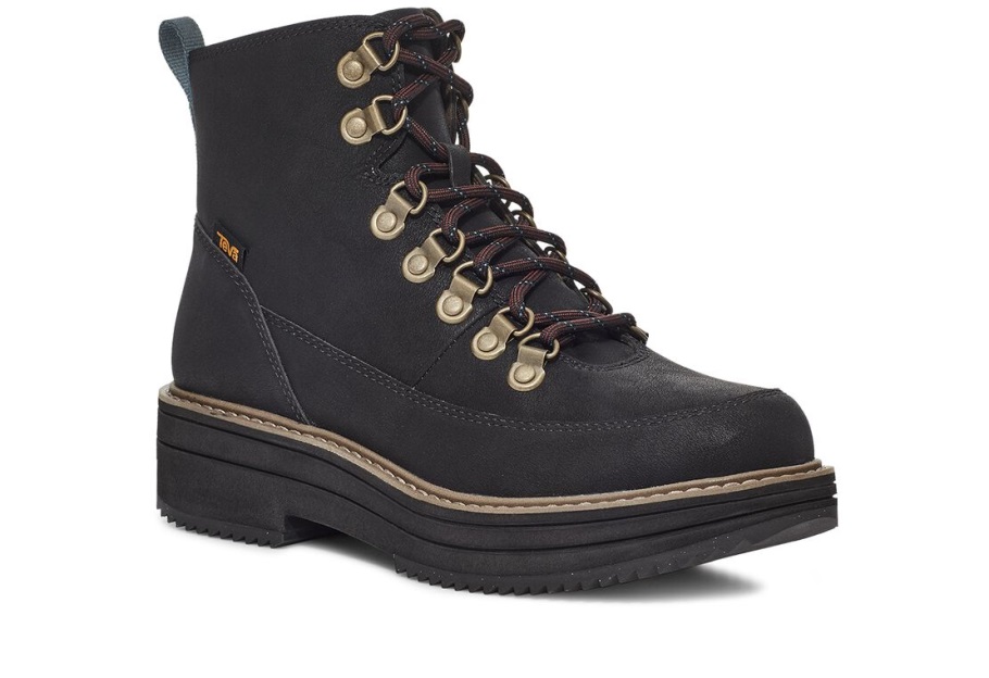 Teva črni Srednje Oblikovan škorenj