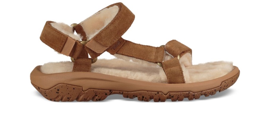 Hurricane Shearling Teva Pecan