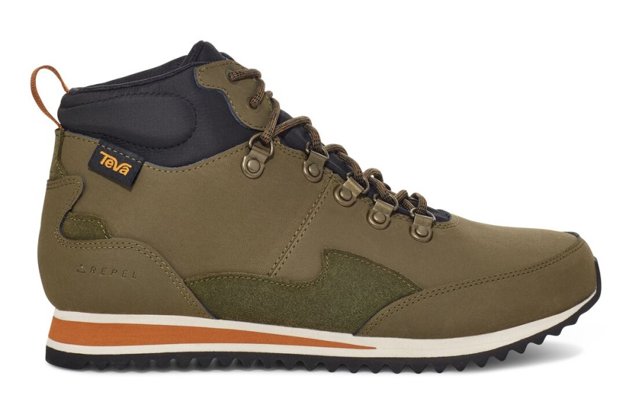 Temno Olivno-oranžna